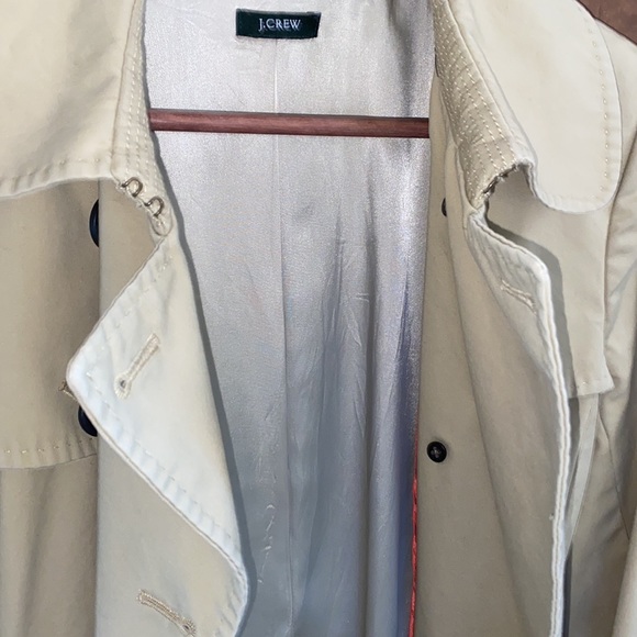 J. Crew Icon Khaki Tan Belted Trench Coat - Picture 7 of 10
